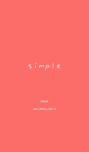 [LINE着せ替え] a54.25_レッド1-3の画像1