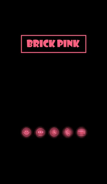 [LINE着せ替え] Brick Pink Neon Theme Ver.9 (JP)の画像1