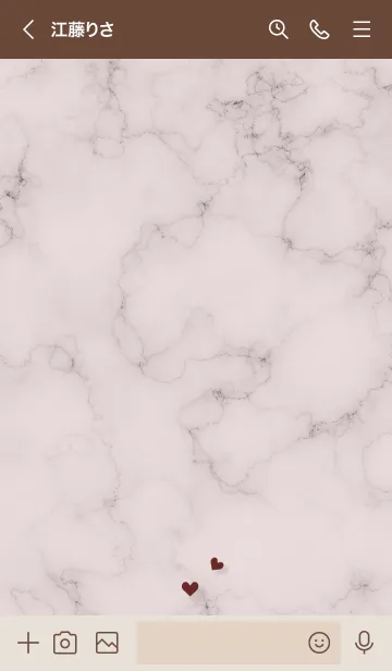 [LINE着せ替え] ～大人女子の大理石♥ブラウン6～の画像3
