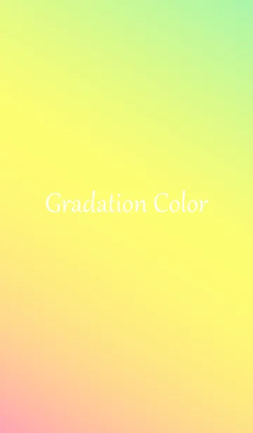 [LINE着せ替え] Gradation Color *Pink&Yellow&Green*の画像1