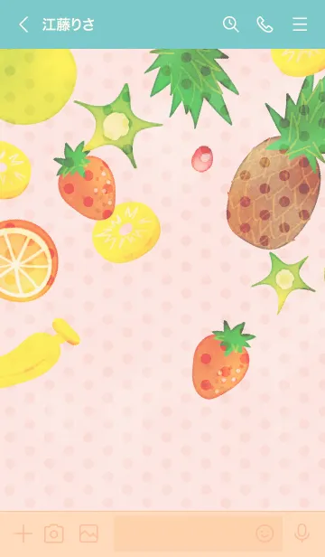 [LINE着せ替え] Fruits Lolipop 2の画像3