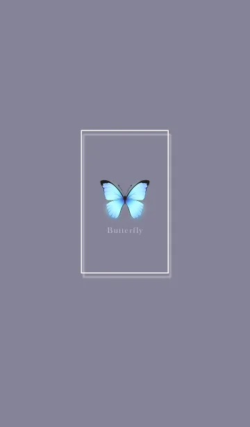 [LINE着せ替え] ～大人女子の蝶々♥グレー～の画像1