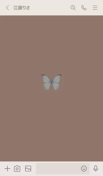 [LINE着せ替え] ～大人女子の蝶々♥ブラウン～の画像3