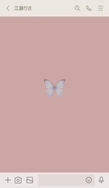 [LINE着せ替え] ～大人女子の蝶々♥ピンク～の画像3