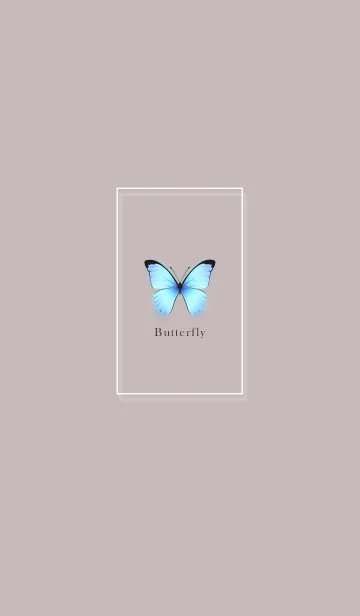 [LINE着せ替え] ～大人女子の蝶々♥ピンクグレー～の画像1