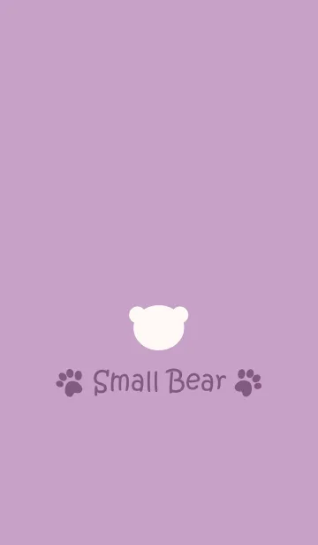 [LINE着せ替え] Small Bear *PASTEL PURPLE*の画像1