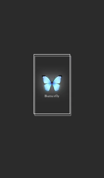 [LINE着せ替え] ～大人女子の蝶々♥ブラック～の画像1