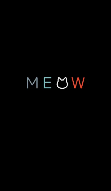 [LINE着せ替え] MEOW[Black]の画像1