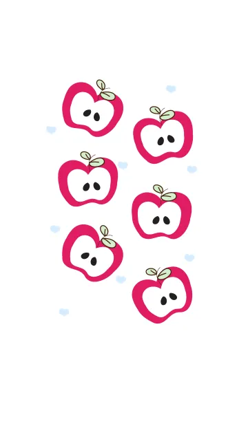 [LINE着せ替え] Lovely apples theme 13の画像1