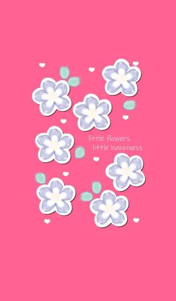 [LINE着せ替え] Little blue flower sticker :)の画像1