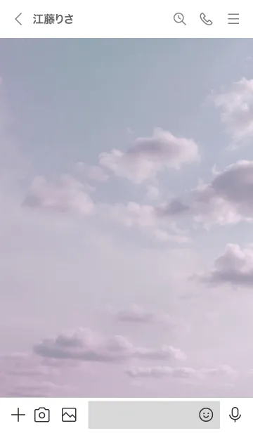 [LINE着せ替え] ～Sky♥パープル5～の画像3