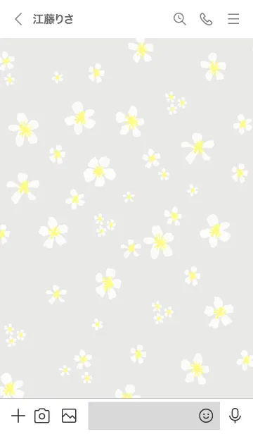 [LINE着せ替え] 白い小花が舞う26の画像3