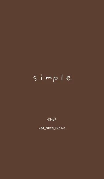 [LINE着せ替え] a54.25_ブラウン1-6の画像1