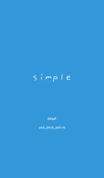 [LINE着せ替え] a54.25_ブルー1-6の画像1