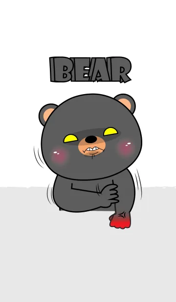 [LINE着せ替え] I'm Argry Black Bear Theme (JP)の画像1