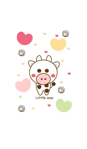 [LINE着せ替え] Little cow 5 :)の画像1