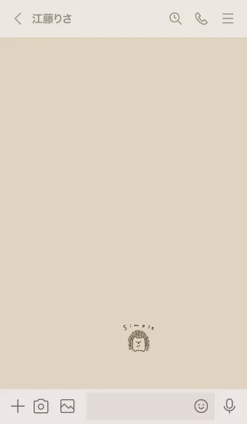 [LINE着せ替え] ハリネズミとベージュ。の画像3