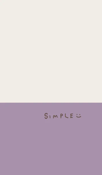 [LINE着せ替え] 2色スマイル ブラウン&パープル4の画像1
