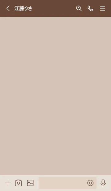 [LINE着せ替え] 大人のシンプルハート -antique brown-の画像3