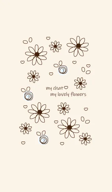 [LINE着せ替え] Little flowers (Drawing ver) 12の画像1