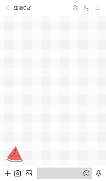 [LINE着せ替え] スイカ ホワイト4の画像3