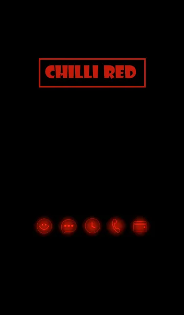 [LINE着せ替え] Chilli Red Neon Theme Ver.9 (JP)の画像1