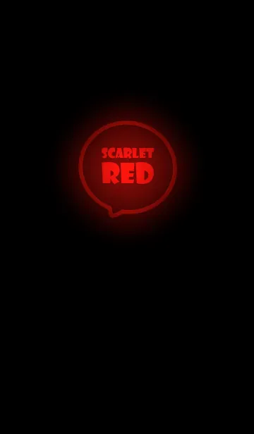 [LINE着せ替え] Scarlet Red Neon Theme Ver.3 (JP)の画像1