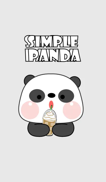 [LINE着せ替え] Simple Cutie Panda   Theme (JP)の画像1