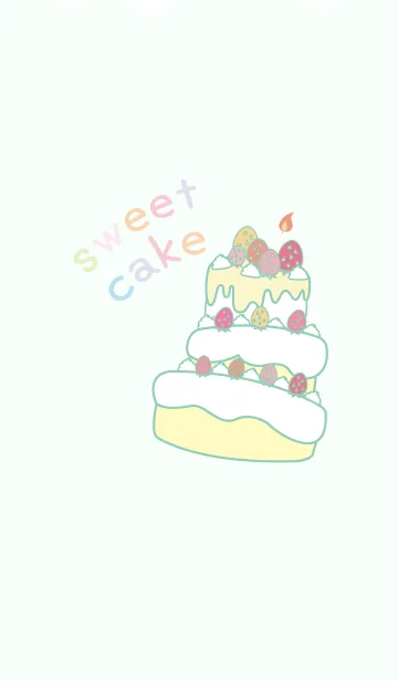 [LINE着せ替え] スイートケーキ -Sweet Cake- グリーンVerの画像1