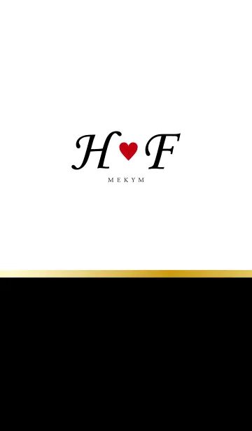 Love Initial H&F イニシャル 5のLINE着せ替え