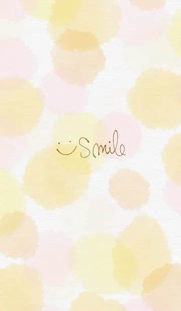 [LINE着せ替え] 水彩水玉 スマイル17の画像1