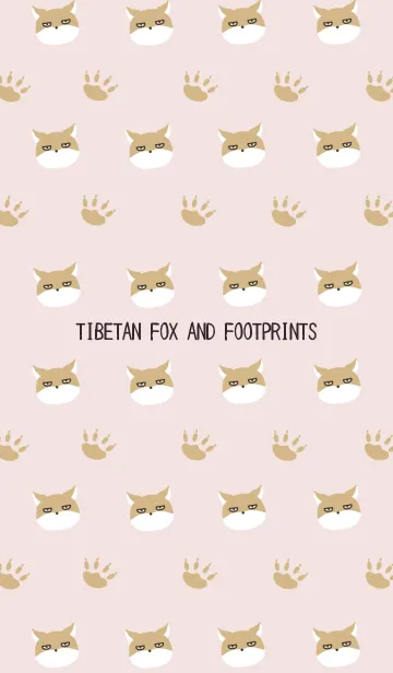 [LINE着せ替え] チベットスナギツネ ピンクベージュの画像1