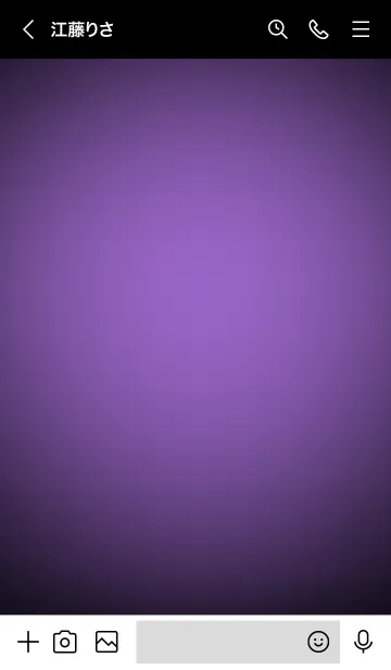 [LINE着せ替え] Iris Purple Neon Theme Ver.8 (JP)の画像3