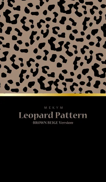 [LINE着せ替え] Leopard Pattern 26 -BROWN BEIGE Version-の画像1