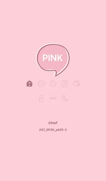 [LINE着せ替え] A57.26_ピンク5-3の画像1