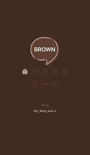 [LINE着せ替え] 557.25_ブラウン1-3の画像1