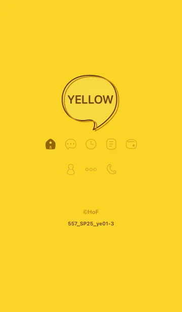 [LINE着せ替え] 557.25_イエロー1-3の画像1