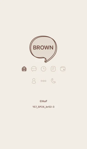 [LINE着せ替え] 157.24_ブラウン2-3の画像1