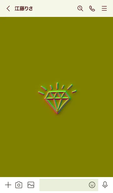 [LINE着せ替え] ザ ダイアモンド グラデーション 75の画像3