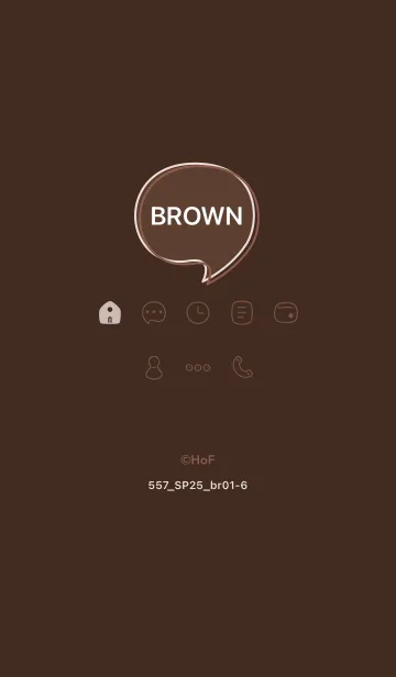 [LINE着せ替え] 557.25_ブラウン1-6の画像1