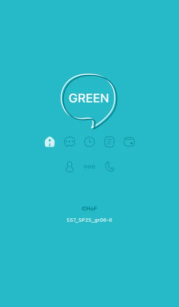 [LINE着せ替え] 557.25_グリーン6-6の画像1
