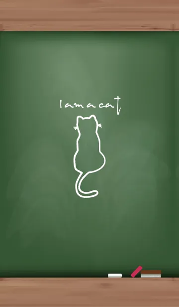 [LINE着せ替え] Black Board I am a cat 28の画像1