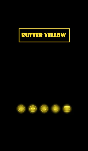 [LINE着せ替え] Butter Yellow  Neon Theme Ver.9 (JP)の画像1