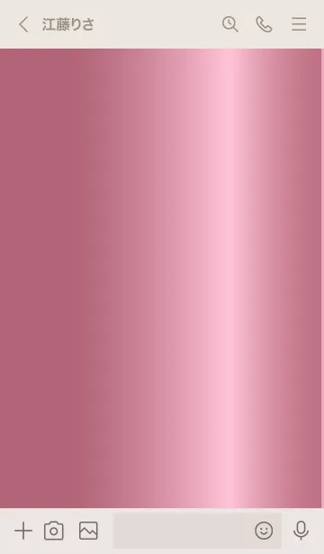 [LINE着せ替え] Simple Gradation -GlossyPink 13-の画像3