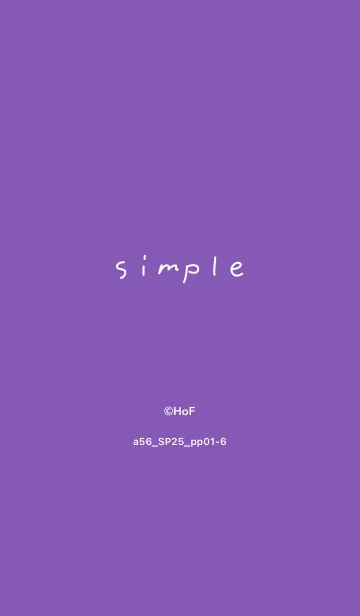 [LINE着せ替え] a56.25_パープル1-6の画像1