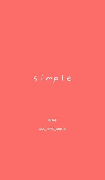 [LINE着せ替え] a56.25_レッド1-6の画像1