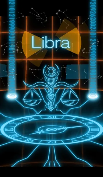[LINE着せ替え] 12星座 天秤座 サイバー系の画像1