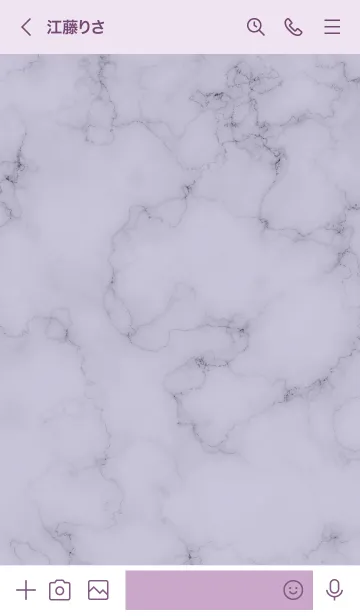 [LINE着せ替え] ～大人女子の大理石♥パープル19～の画像3