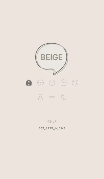 [LINE着せ替え] 557.25_ベージュ1-9の画像1