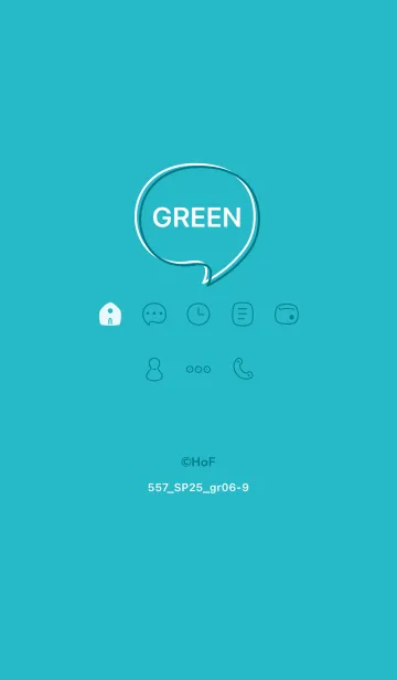 [LINE着せ替え] 557.25_グリーン6-9の画像1